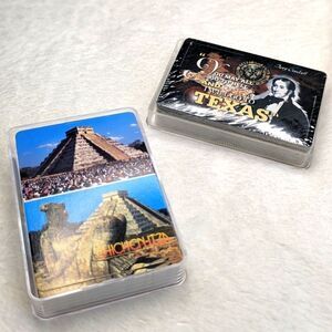 Brand New -2 Decks of Playing Cards - Davey Crockett Texas and Chichenitza